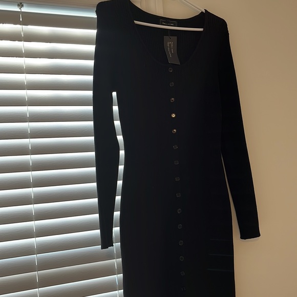 NWT Freda Marie long sleeve ribbed dress - Picture 5 of 7